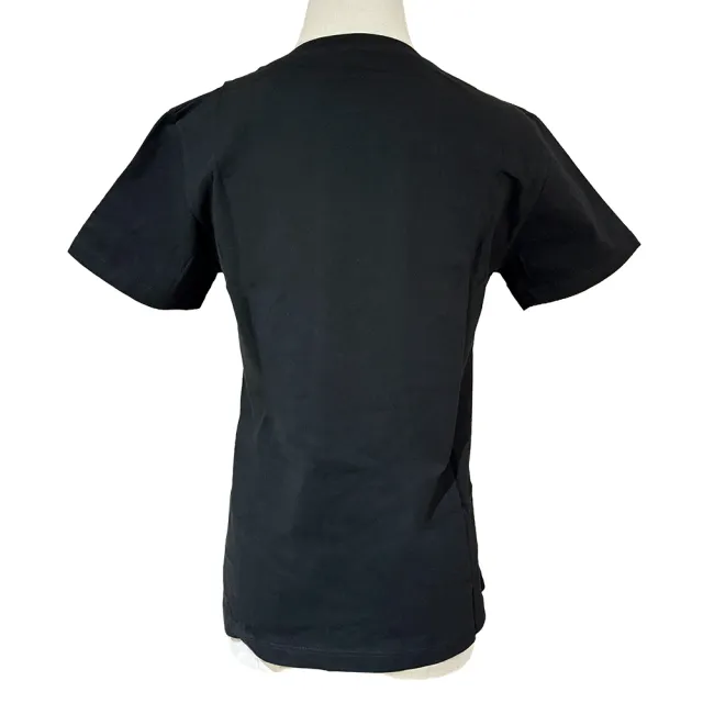 【VERSACE 凡賽斯】水晶梅杜莎logoT-shirt(黑/金色小水晶)(14A)