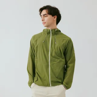 【TRAVELER 旅行者】男款輕量彈性防潑水自體收納抗UV外套｜261TR218
