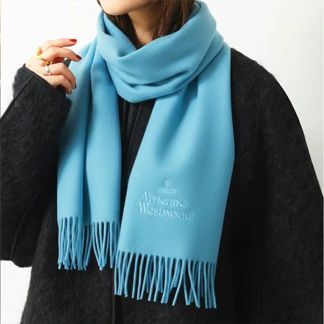 【Vivienne Westwood】經典土星LOGO羊毛流蘇圍巾/毛帽 (多款任選)