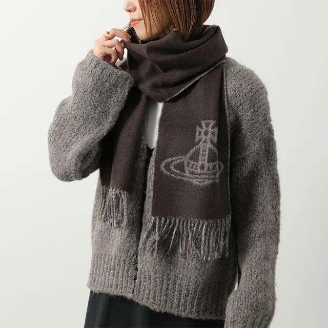 【Vivienne Westwood】經典土星LOGO羊毛流蘇圍巾/毛帽 (多款任選)