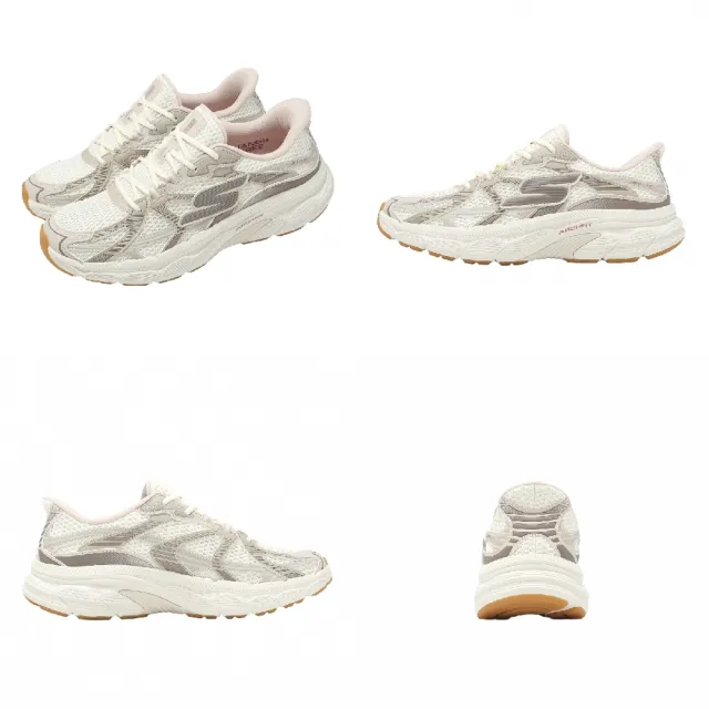 【SKECHERS】慢跑鞋 Go Run Arch Fit 2.0 Slip-Ins 女鞋 米白 129223NTPK