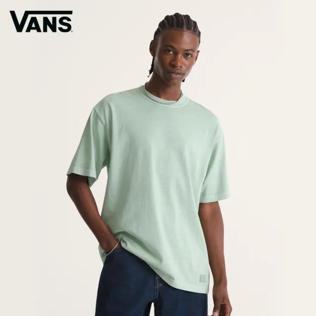 【VANS】官方旗艦 Premium LX Loose Fit 淡綠色短袖T恤