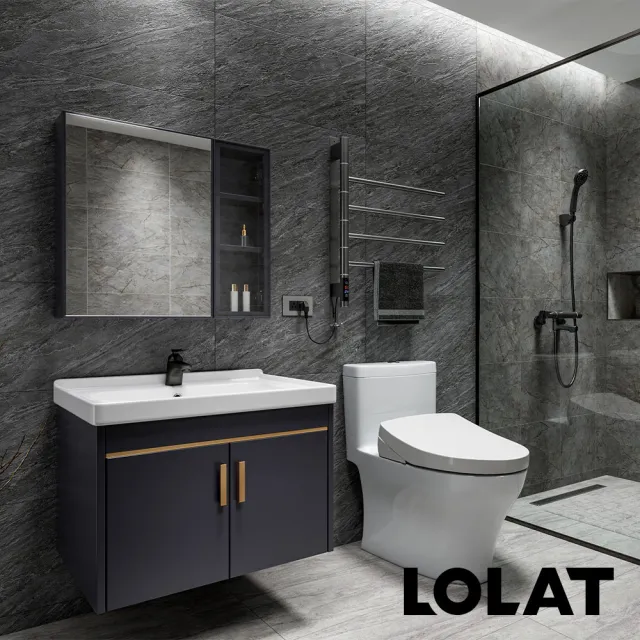 【LOLAT 羅力】官方直營 鋁合金60公分置物收納鏡櫃(MA502/MA502-KG)