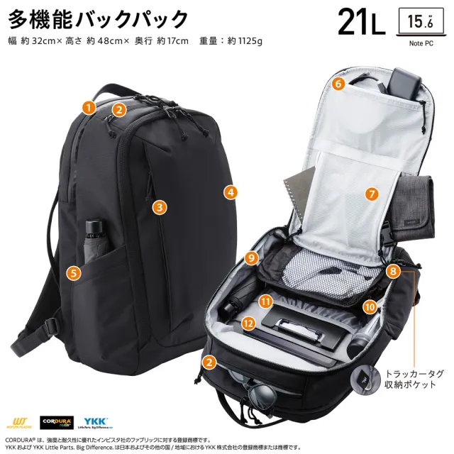 【台隆手創館】ELECOM MNL CORDURA recor高機能後背包 筆電包