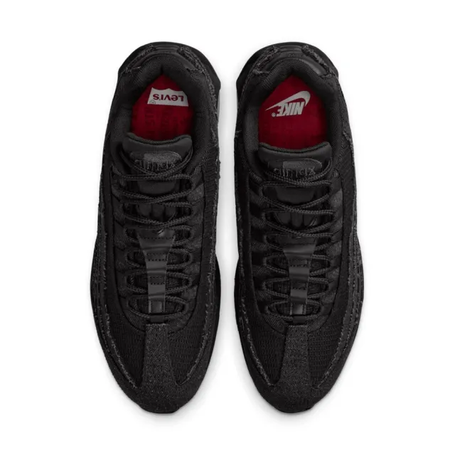 【NIKE 耐吉】Levis x Nike Air Max 95 OG Black 全黑 氣墊  休閒鞋 運動鞋 男鞋 HM4743-001