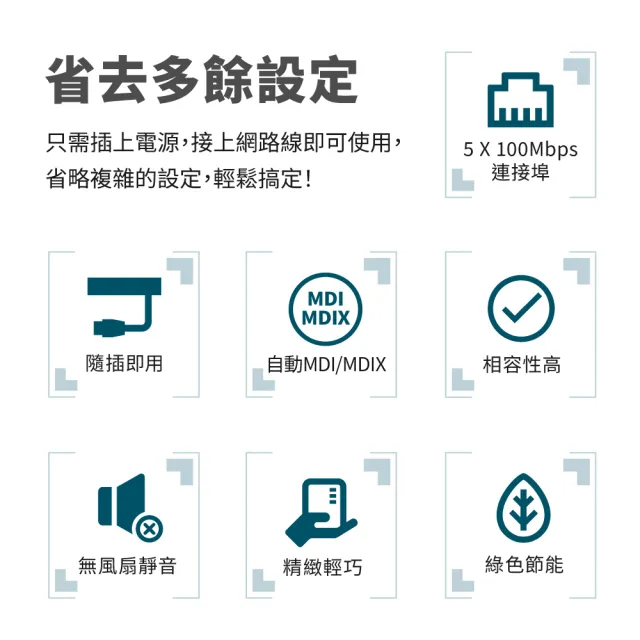 【TP-Link】LS1008 8埠port 10/100Mbps  高節電 乙太網路交換器switch hub