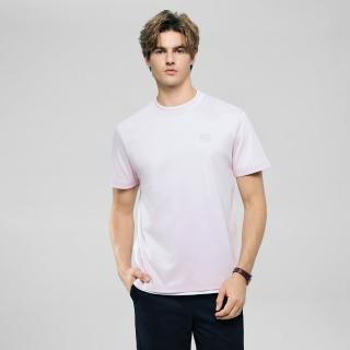【GIORDANO 佐丹奴】男裝細緻抗皺修身素色短袖T恤 Liquid Touch系列(多色任選)
