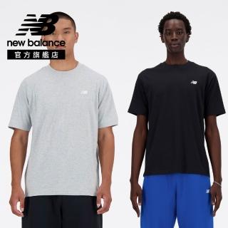 【NEW BALANCE】NB LOGO短T 男性 灰/黑色 MT41509AG MT41509BK(美版 版型偏大)