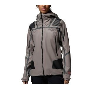 【Columbia 哥倫比亞】女款-OD防水外套-Whistler Peak™ Shell-鐵灰棕(UWK99380IT/KS)