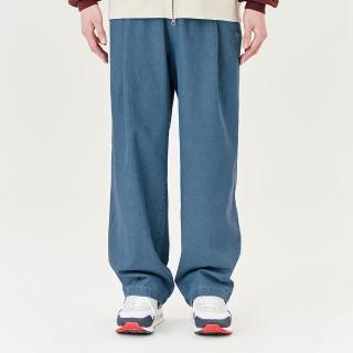 【Mark Gonzales】男女同款 小天使水洗丹寧牛仔長褲-藍色