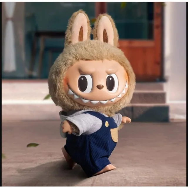 POP MART 泡泡瑪特LABUBU Time to Chill 初代 公仔   全新搪膠毛絨公仔