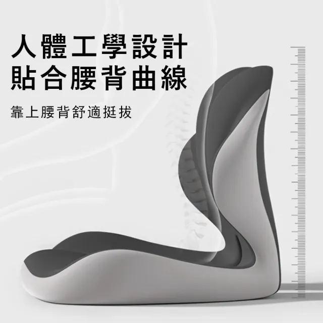 【Sager】腰臀雙護一體坐墊 記憶棉減壓坐墊 辦公久坐護腰靠墊 坐姿護臀椅墊 支撐靠腰枕