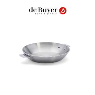 【de Buyer 畢耶】LOQY活動柄系列 Alchimy3層複合不鏽鋼平底鍋20cm-適用IH爐(握柄另購)