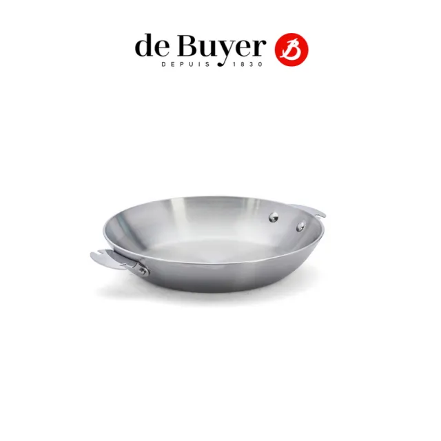 【de Buyer 畢耶】LOQY活動柄系列 Alchimy3層複合不鏽鋼平底鍋20cm-適用IH爐(握柄另購)