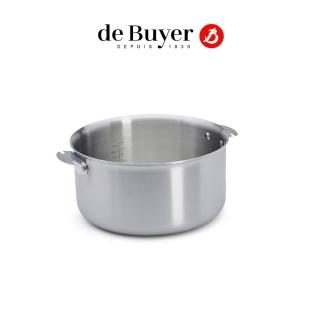 【de Buyer 畢耶】LOQY活動柄系列 Alchimy3層複合不鏽鋼調理鍋24cm-適用IH爐(握柄另購)