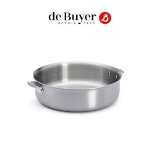【de Buyer 畢耶】LOQY活動柄系列 Alchimy3層複合不鏽鋼主廚鍋28cm-適用IH爐(握柄另購)