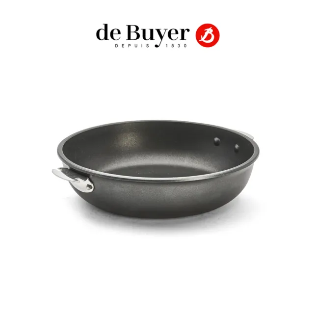 【de Buyer 畢耶】LOQY活動柄系列 Choc Extreme鑄鋁深煎炒不沾鍋28cm-適用IH爐(握柄另購)
