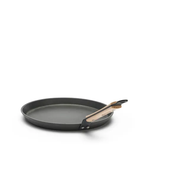 【de Buyer 畢耶】CHOC原木柄系列 法式可麗餅鍋26cm/不沾鍋-適用IH爐