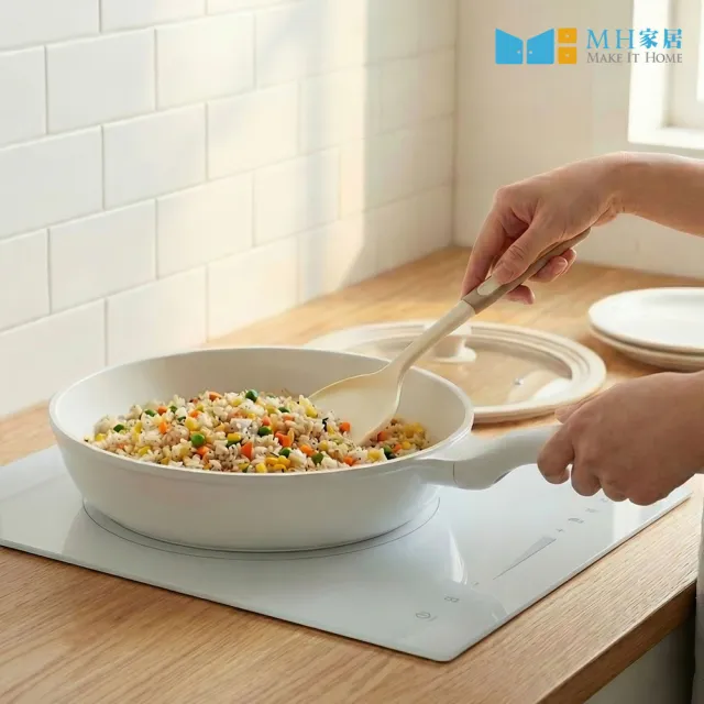 【MH家居KITCHEN】韓國製不沾平底煎鍋28cm(平底鍋/不沾鍋/IH爐可用)