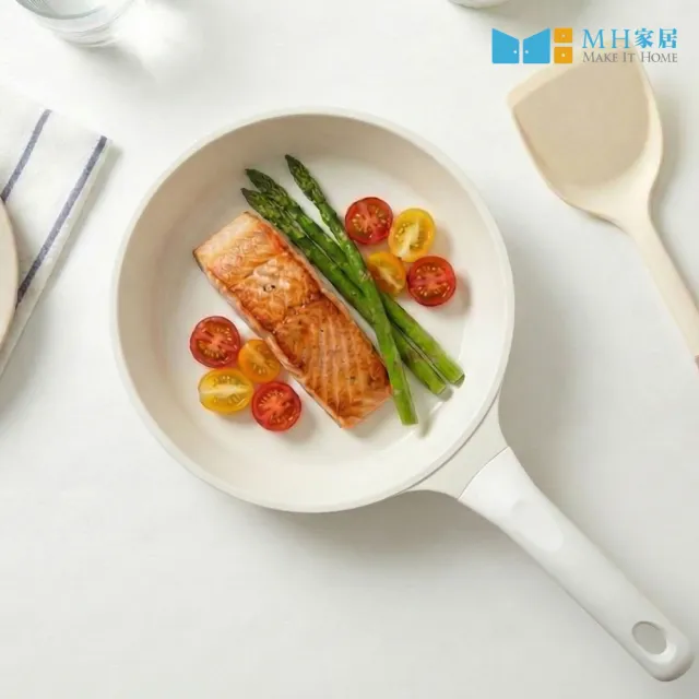 【MH家居KITCHEN】韓國製不沾平底深煎鍋26cm(平底鍋/不沾鍋/IH爐可用)