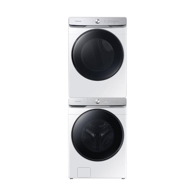 【Samsung 三星】蒸洗脫烘智慧變頻洗衣機超值組合(WF19T6500GW/TW+DVG16CG8600WTW)