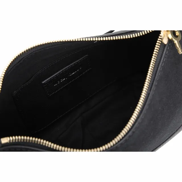 【See by Chloe’】HANA HOBO 牛皮拼麂皮迷你肩背 斜背流浪包-黑色