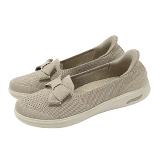 【SKECHERS】休閒鞋 Arch Fit Inspire Slip-Ins 女鞋 米 蝴蝶結 138606TPE