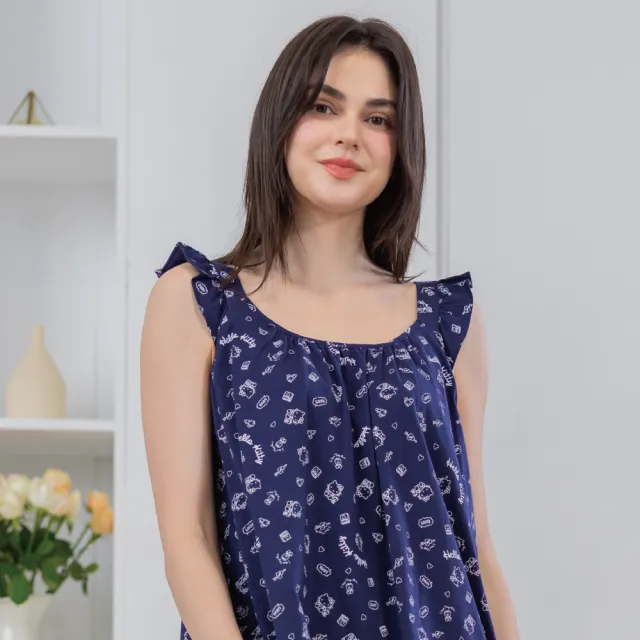 【La Felino 羅絲美】官方授權  Hello Kitty-La Felino 100%棉短長袖裙裝/褲裝(多款任選)