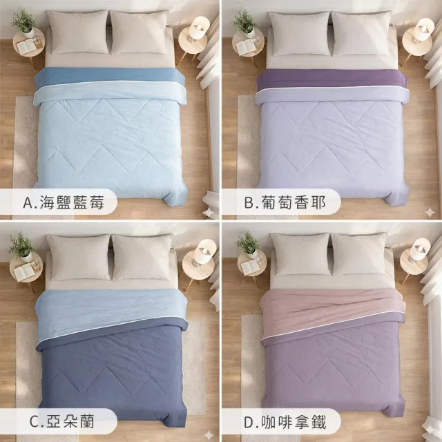 【BELLE VIE】歐規特大 CoolBreeze 純色奶蓋綿綿涼感被-200X230cm(涼感紗/夏被/四季被/薄被)