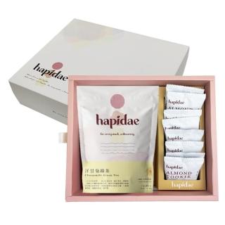 【hapidae】企業送禮茶食禮盒-洋甘菊綠茶配桂花烏龍杏仁餅(龍年禮盒;送禮推薦;素食;杏仁餅;洋甘菊)