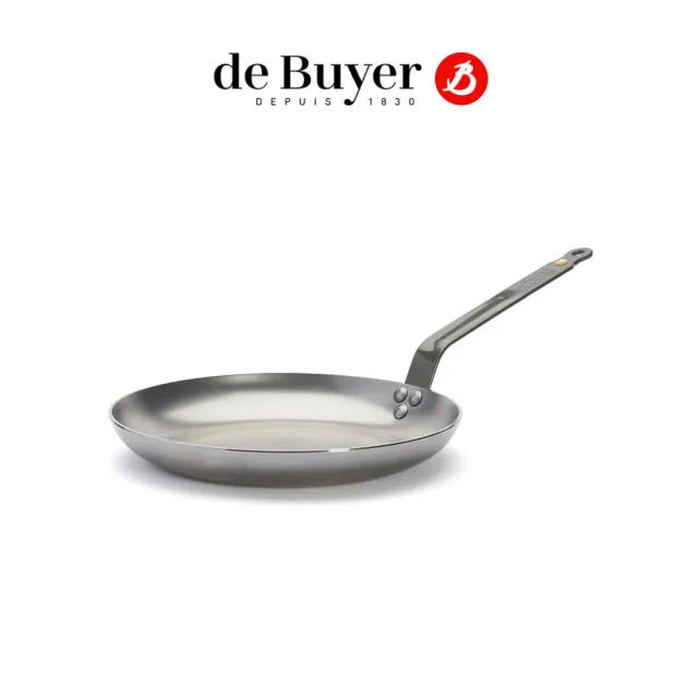 【de Buyer 畢耶】原礦蜂蠟鐵鍋 傳統單柄早餐鍋28cm-適用IH爐