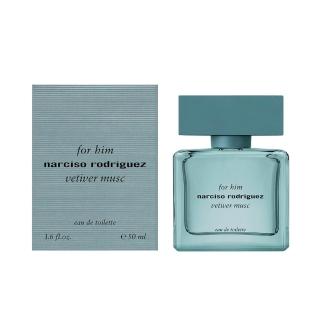 【NARCISO RODRIGUEZ】紳青For Him Vetiver Musc (巖蘭麝香) 男性淡香水 50ml (專櫃公司貨)