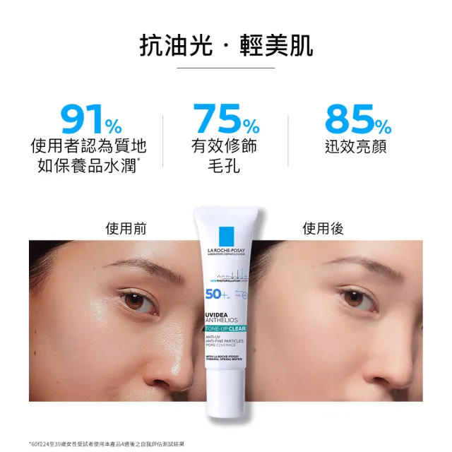 【理膚寶水】獨家限定★太空科技防全護極致抗油光防曬亮白乳 30ml買60送60_G(清爽防曬)