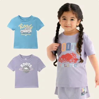 【Roots】童款-精選Roots 海狸LOGO短袖T恤或洋裝(多款可選)