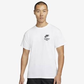 【NIKE 耐吉】短袖上衣 男 寬鬆 落肩AS M NSW AUTHRZD PERSONNEL TE 白 DM6428-100