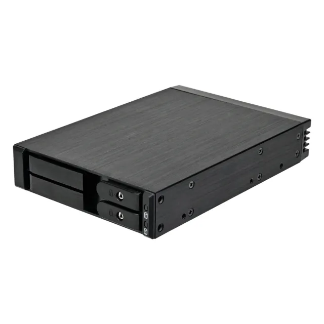 【SilverStone 銀欣】FS202B-V2☆☆☆ 3.5” 裝置槽轉雙 2.5” SAS/SATA 免托盤熱插拔硬碟盒