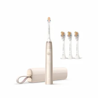 【Philips 飛利浦】官方直營 Sonicare頂級尊榮AI智能音波電動牙刷-HX9996/11香檳金