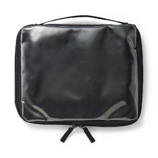 【MUJI 無印良品】收藏展示收納包.A5寬型 約寬280×高220×深35mm(黑/象牙白)