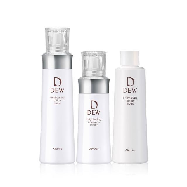 【Kanebo 佳麗寶】DEW淨潤白柔膚露+乳 買2送1(2款任選)