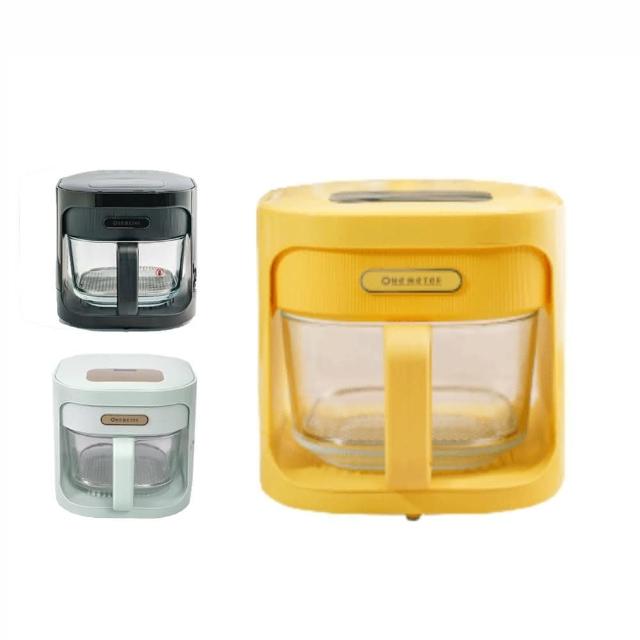 【one-meter】★秋冬好禮贈★4.5L玻璃3D氣旋無油空氣炸鍋(經典白/薄荷綠/馥瑰紅/蜂蜜黃)