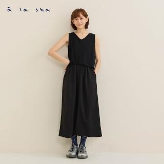 【a la sha】假兩件式背心洋裝