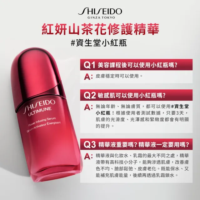 【SHISEIDO 資生堂國際櫃】小紅瓶50mL+奇蹟露145mL(小紅瓶/精華液/保濕/精華水/化妝水)