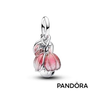 【Pandora 潘多拉】漸層花朵吊飾-飾品/情人節禮物/生日禮/純銀/鍍14k金