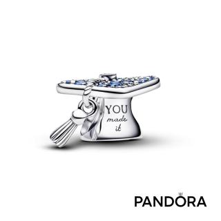 【Pandora 潘多拉】2026 年畢業帽串飾-飾品/情人節禮物/生日禮/純銀