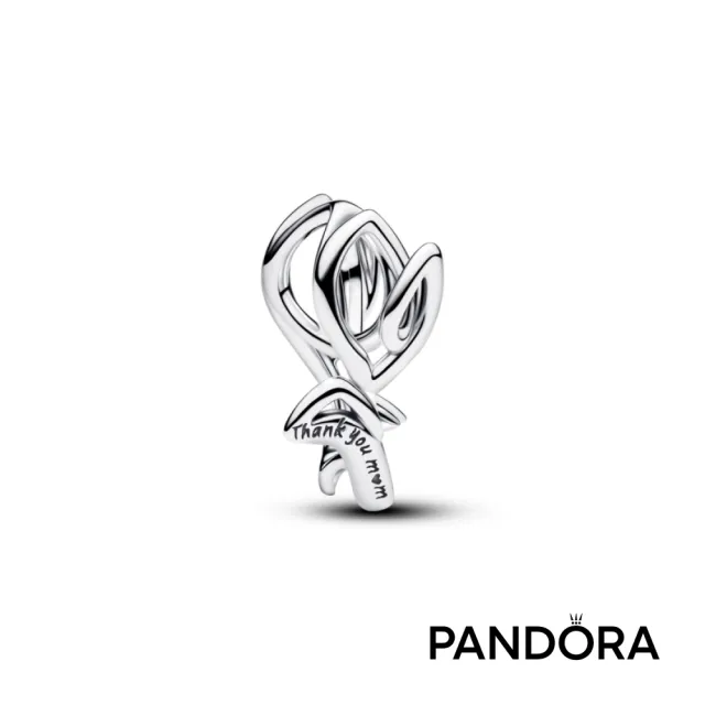 【Pandora 潘多拉】鬱金香鏤空串飾