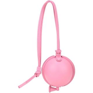 【LOEWE 羅威】Balloon 掛帶小牛皮圓形氣球包 零錢包-粉色 可當包包掛飾
