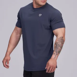 【TEAMJOINED】Adapt 肌肉短袖(重訓運動上衣 訓練健身短袖 吸濕導汗 藍色運動衫)