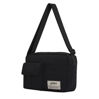 【asics 亞瑟士】側背包 斜背包 小包 運動小包 隨身小包 黑 3033C244-001