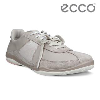 【ecco】BIOM LITE TR 健步戶外麂皮拼接低筒皮革運動鞋 女鞋(暖米棕 84011361501)