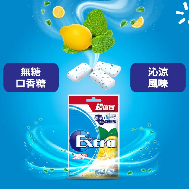 【Extra】益齒達 潔淨無糖口香糖 28g*20入組(潔牙/口腔清潔)